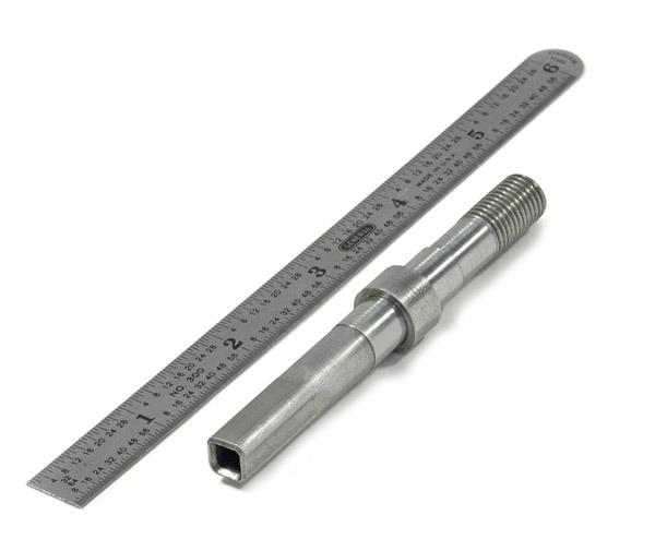 screw machine part on which one end is formed square