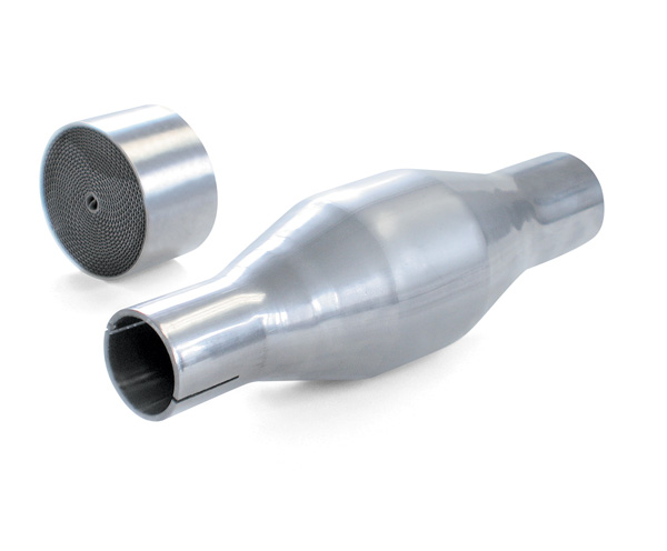 encapsulating a catalytic converter inside a 2 inch OD tube